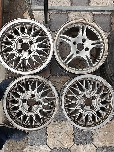 5х139 7: Литые Диски R 15 BBS, Комплект, отверстий - 4, Б/у — 1