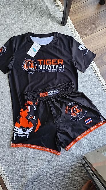 шорты для тайского бокса: Комплект экипировки Tiger Muay Thai - Состав: футболка и шорты для — 1
