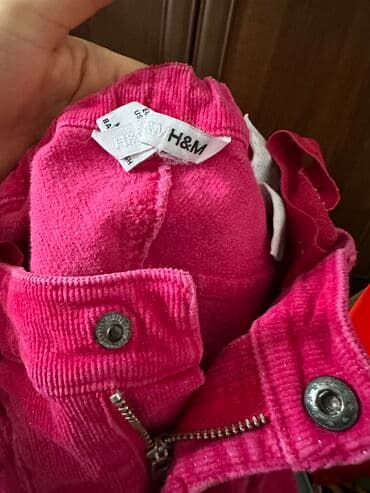 брендовые вещи оригинал: Джинсы и брюки, цвет - Розовый, Б/у — 4