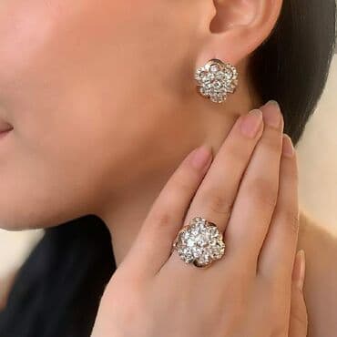 свадебные наборы ручной: Набор украшений, Проба 925, Женские, Новый — 5