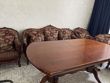 Столы: Гостиный гарнитур в классическом стиле Турция. Дерево ОРЕХ!!! — 2