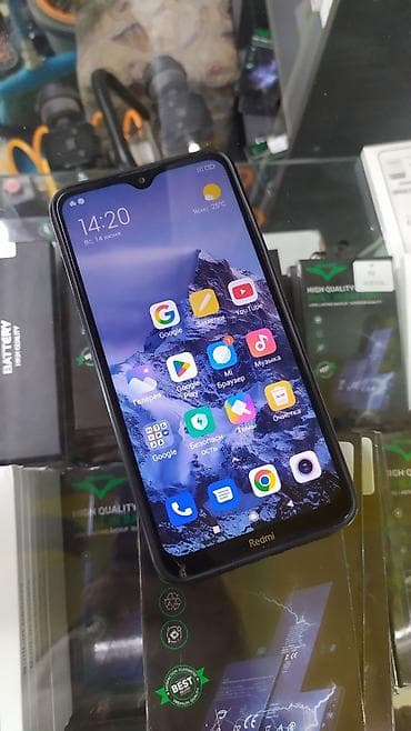 Redmi, Redmi 8, Б/у, 64 ГБ, цвет - Черный, 2 SIM