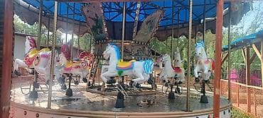 дома контейнеры: Аттракцион «Карусель-манеж» с лошадками - Классическая круговая — 3