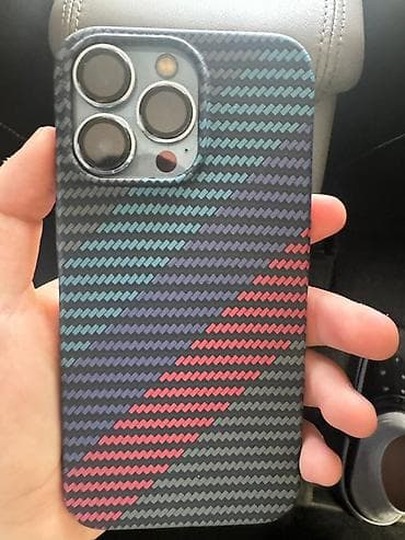 ми 9 с: IPhone 13 Pro, Б/у, 256 ГБ, Голубой, Чехол, 100 % — 2