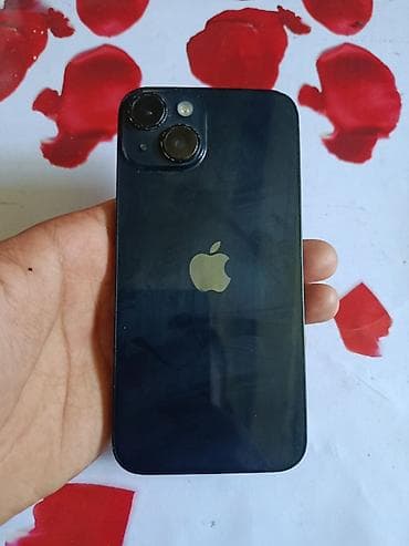 Техника и электроника: IPhone 14, Б/у, 128 ГБ, Midnight, Защитное стекло, Чехол, 80 % — 1