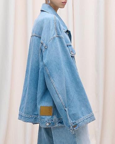 30: Джинсовая куртка, Свободная модель, Осень-весна, L — 5