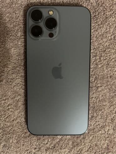 apple ноудбук: IPhone 13 Pro Max, Б/у, 128 ГБ, Чехол, Коробка, 80 % — 1