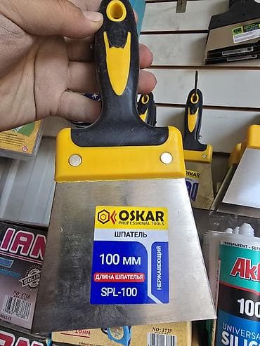 шпатель для шпаклёвки: Шпатель Oskar SPL-100, 100 мм - Профессиональный шпатель для — 1