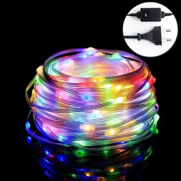 мощные садовые фонари на солнечных батареях: Уличная гирлянда 100 м Гирлянда с питанием 24V. Самая безопасная — 2