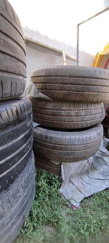 Шины и диски: Шины 185 / 60 / R 15, Лето, Б/у, Комплект, Легковые, Dunlop — 1