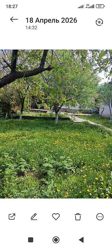 земельный дом: Продаётся дача в горном ветерке или таштар ата навесом. отопление — 3