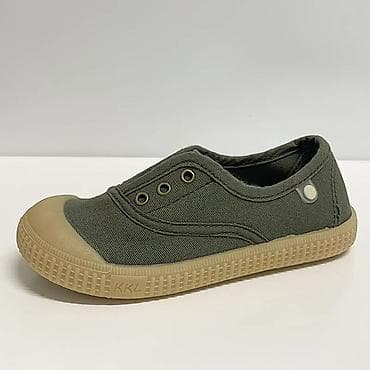 Жаш балдар үчүн үстүлөр жана көйнөктөр: Летние тряпичные кеды - Цвет: хаки (верх), светло-бежевый рант и — 3