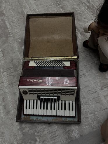 стойка микрафона: Аккордеон/гармошка клавишная с басами - Корпус с отделкой под красный — 3