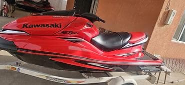 квадроцикл детский 10 лет: Гидроцикл Kawasaki Jet Ski (красный) - Корпус спортивного типа с — 2