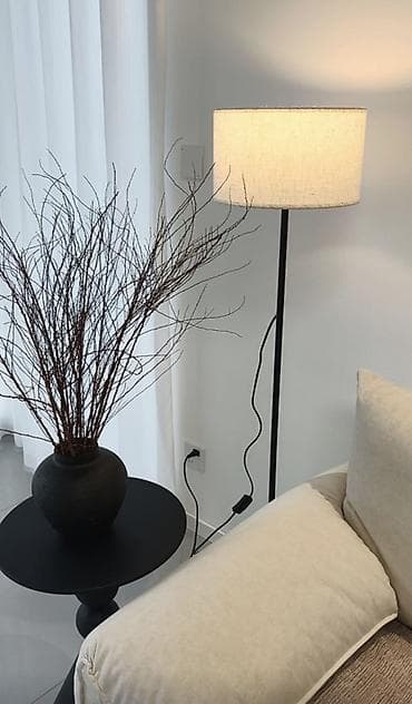 лет лампа: Торшер с текстильным абажуром - Тип: напольный торшер - Дизайн — 4