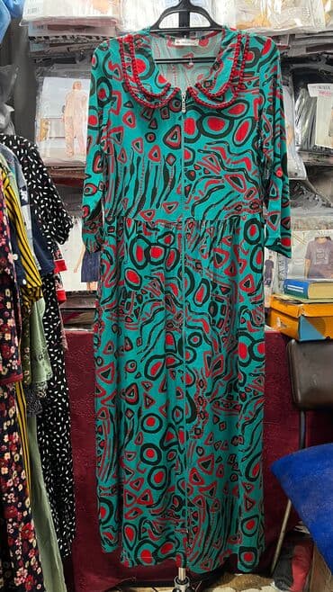 домашние халаты больших размеров: Летний халат 100%хлопок. Размеры 42 до 60 Адрес: рынок Орто-Сай — 9