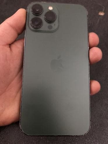 IPhone 13 Pro Max, Б/у, 128 ГБ, Alpine Green, Защитное стекло, Кабель, 76 %