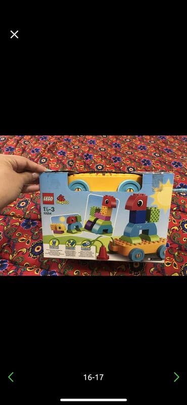 купить лего недорого: Развивающий игровой нобор lego duplo. каталка1000 сом. Набор состоит — 1