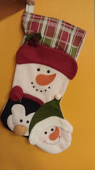 Новогодний сапог, носок, для подарка