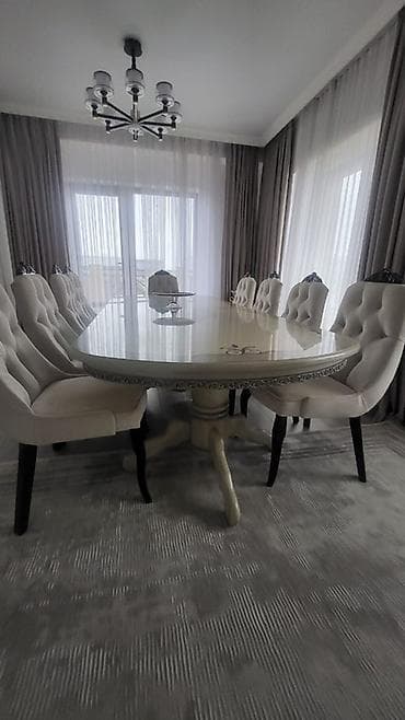 small table: Стол и стул для зала, Б/у, цвет - Бежевый — 1