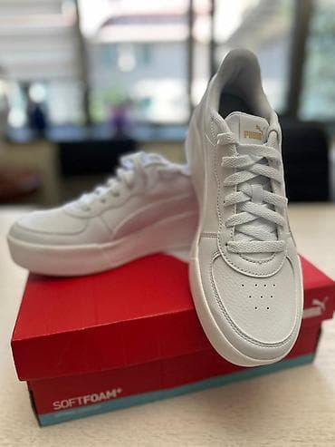 ботильоны 38: Кроссовки, 38.5, Puma, Новый, цвет - Белый, Самовывоз — 1