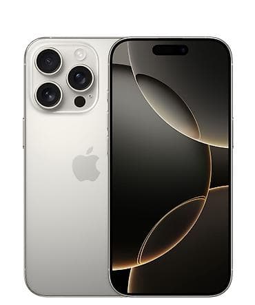 IPhone 16 Pro, Колдонулган, 256 ГБ, Natural Titanium, Куту, 88 %