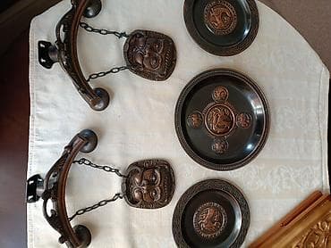 marvel legends: Набор декоративных тарелок из металла с рельефным медно-бронзовым — 7