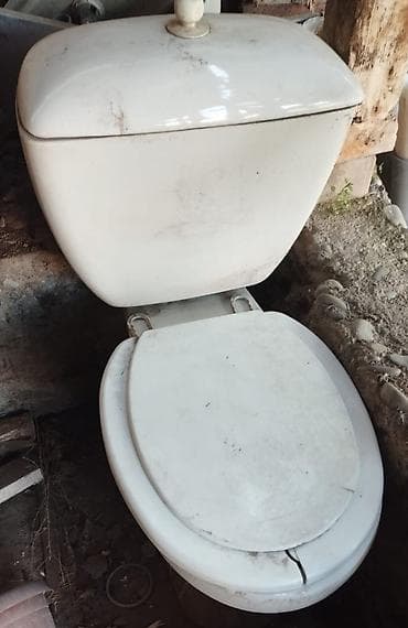 отун бак: Унитаз Полго орнотуу, Материалы: Фарфор — 1