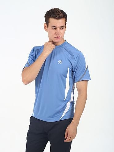 helly hansen: Мужская спортивная футболка с коротким рукавом - Цвет: голубой с — 6