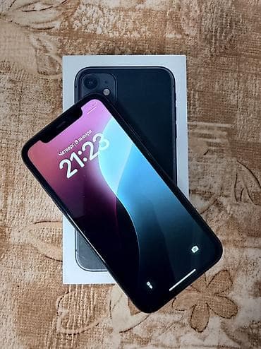mac studio: IPhone 11, Б/у, 128 ГБ, Черный, Коробка, Чехол, 71 % — 4