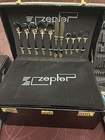 zepter набор ножей цена: Набор столовых приборов Zepter в подарочном чемодане с кодовыми — 2