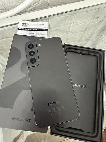 galaxy 22: Samsung Galaxy S22, Б/у, 256 ГБ, цвет - Черный, 1 SIM — 6