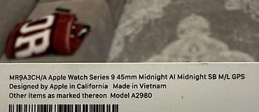 iphone sr: Apple Watch Series 9, 45 мм, модель A2980 (MR9A3CH/A). Цвет Midnight — 3