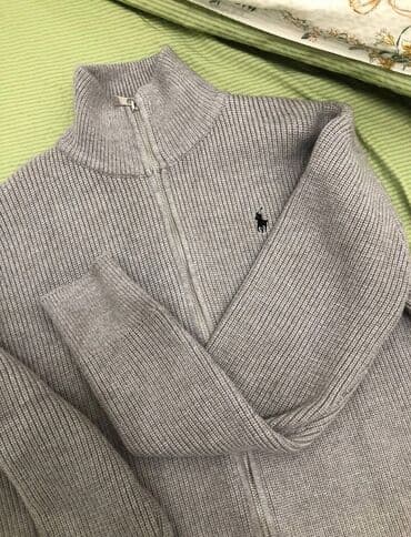 накидка кофта: Кардиган на молнии Polo by Ralph Lauren - Цвет: серый (мелкая — 1