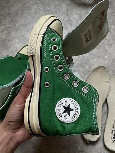 конверс: Мужские кроссовки, 36, Converse, Б/у, цвет - Зеленый, Самовывоз — 6