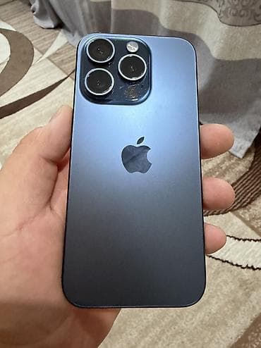IPhone 15 pro Память 128gb Цвет темносинй Батарея 92% АМЕРИКАНЕЦ две