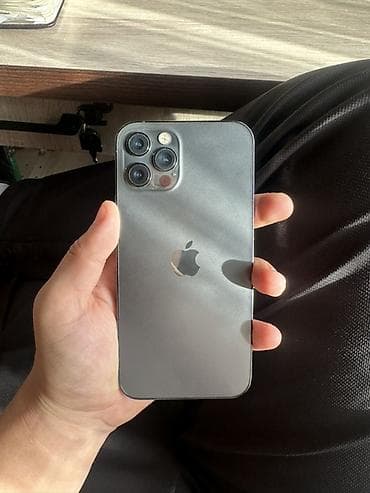 IPhone 12 Pro, 128 ГБ, Графит, Защитное стекло