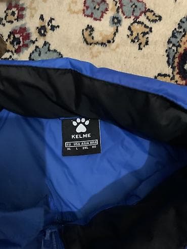 Пальто: Ветровка KELME, мужская - Цвет: синий - Размер по бирке: EU — XL, USA — 2