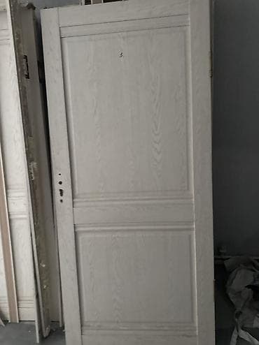 бамбуковые панели толщина: Межкомнатная дверь, Б/у, Глухие, Одностворчатая, Распашная, Лофт, цвет - Бежевый — 3