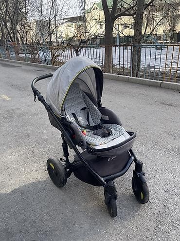 дождевой: Коляска, цвет - Серебристый, Б/у — 2