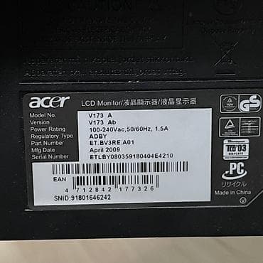 Мониторы: Монитор, Acer, LCD, 17" - 18" — 4