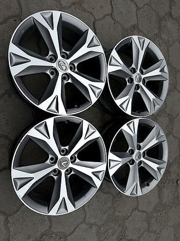 01: Литые Диски R 18 Lexus, Комплект, отверстий - 5, Б/у — 2