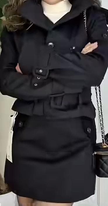 casio edifice: Костюм с юбкой, Модель юбки: Прямая, Мини, Пиджак, M — 1