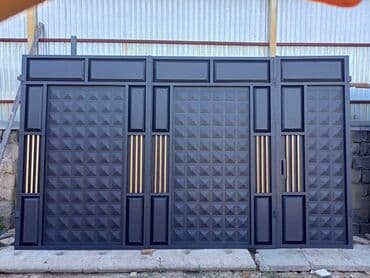 каркас дома: Металлические ворота для частного дома/усадьбы - Типы: распашные и — 1