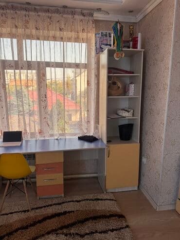 подростковая мебель на заказ: Детский/подростковый гарнитур мебели в ярких цветах (оранжевый, синий — 4