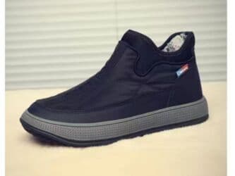 купить зимнюю мужскую обувь в бишкеке: Зимние водонепроницаемые, нескользящие кроссовки, утеплённые флисовой — 6