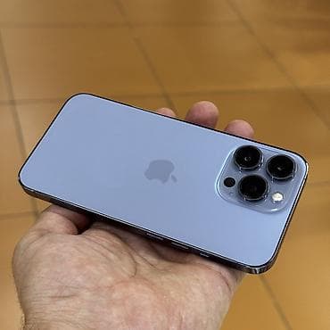 apple 13: IPhone 13 Pro, Б/у, 128 ГБ, Pacific Blue, Чехол, 84 % — 4