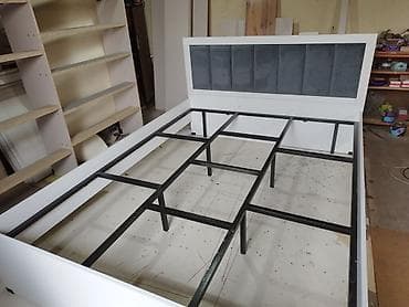 Шкафы: Двуспальная кровать, Новый, С мягким изголовьем, длина - 2000 см — 8