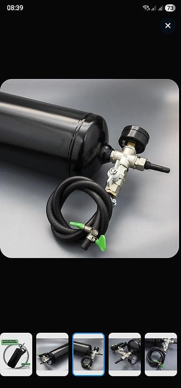 балон высокого давления: MAX WAX Booster - насос бустер для накачивания бескамерных колес — 5