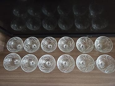 применение: Набор хрустальных креманок на ножке — 12 штук. - Материал: хрусталь — 2